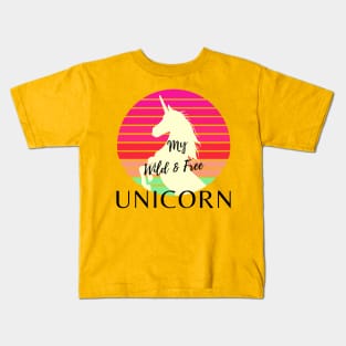 My Wild & Free Unicorn Kids T-Shirt